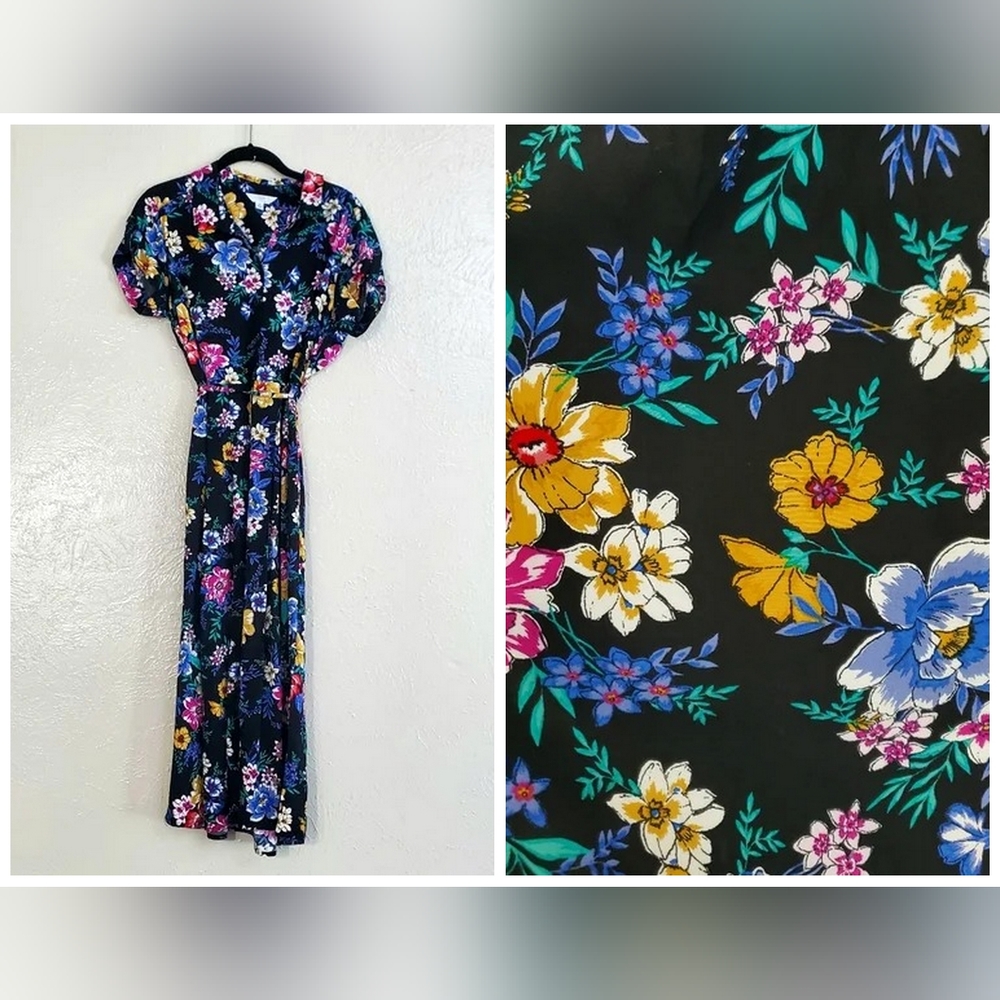 Sz M - Time and Tru long floral dress
